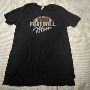 Blingy football mom is short